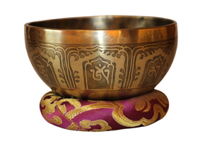 Kézzel készített 7 fémes dizájn hangtál, 543 gramm