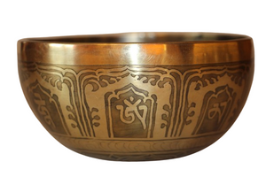 Kézzel készített 7 fémes dizájn hangtál, 543 gramm