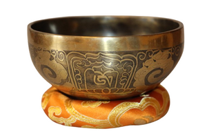 Kézzel készített 7 fémes dizájn hangtál, 379 gramm