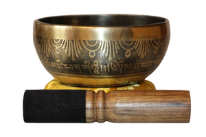 Kézzel készített 7 fémes dizájn hangtál, 376 gramm