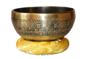 Kézzel készített 7 fémes dizájn hangtál, 376 gramm