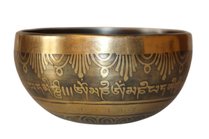 Kézzel készített 7 fémes dizájn hangtál, 376 gramm