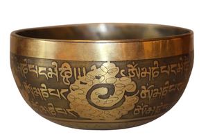 Kézzel készített 7 fémes dizájn hangtál, 458 gramm