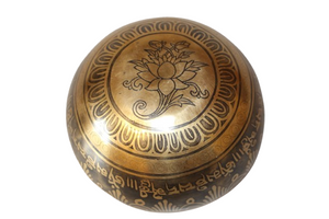 Kézzel készített 7 fémes dizájn hangtál, 376 gramm