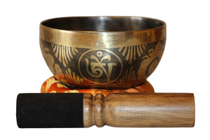 Kézzel készített 7 fémes dizájn hangtál, 256 gramm