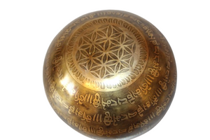 Kézzel készített 7 fémes dizájn hangtál, 495 gramm