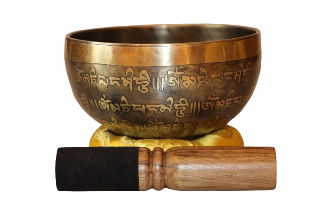 Kézzel készített 7 fémes dizájn hangtál, 379 gramm