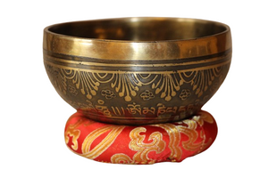 Kézzel készített 7 fémes dizájn hangtál, 391 gramm