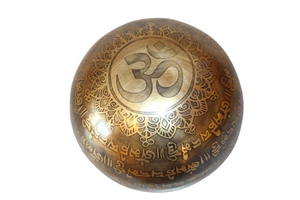 Kézzel készített 7 fémes dizájn hangtál, 379 gramm