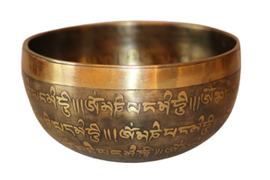 Kézzel készített 7 fémes dizájn hangtál, 379 gramm