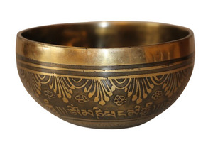 Kézzel készített 7 fémes dizájn hangtál, 391 gramm