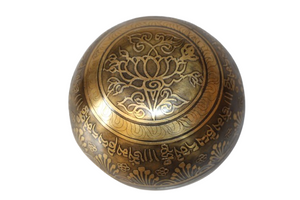 Kézzel készített 7 fémes dizájn hangtál, 391 gramm