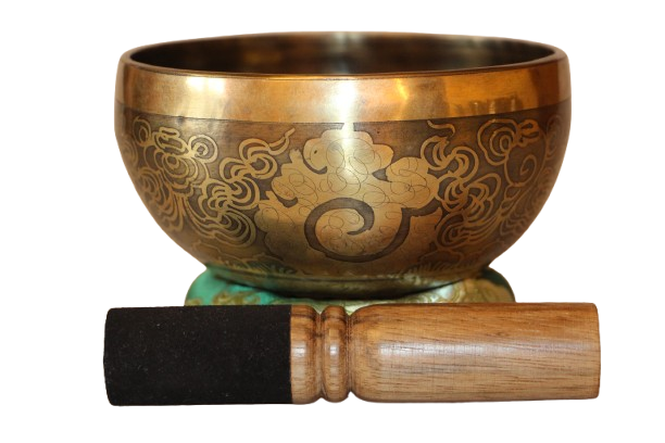 Kézzel készített 7 fémes dizájn hangtál, 484 gramm