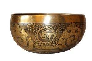 Kézzel készített 7 fémes dizájn hangtál, 418 gramm