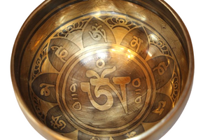 Kézzel készített 7 fémes dizájn hangtál, 484 gramm