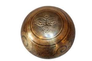 Kézzel készített 7 fémes dizájn hangtál, 484 gramm