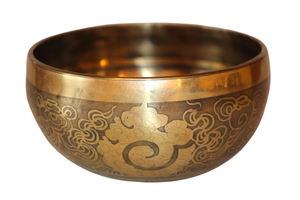 Kézzel készített 7 fémes dizájn hangtál, 484 gramm