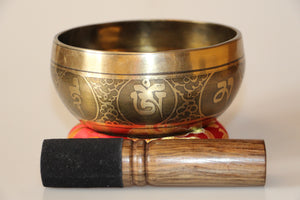 Kézzel készített 7 fémes dizájn hangtál, 402 gramm 🔮 Harmadik szem csakra: Tisztánlátás – Intuíció – Belső vezetés