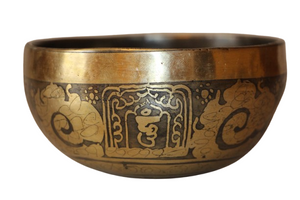 Kézzel készített 7 fémes dizájn hangtál, 275 gramm