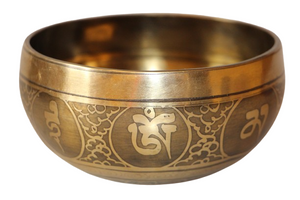 Kézzel készített 7 fémes dizájn hangtál, 402 gramm 🔮 Harmadik szem csakra: Tisztánlátás – Intuíció – Belső vezetés