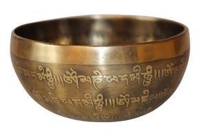 Kézzel készített 7 fémes dizájn hangtál, 353 gramm 🔴 Gyökércsakra: Stabilitás – Biztonság – Egyensúly