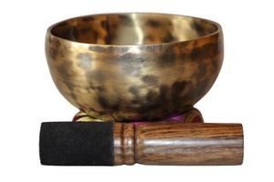 Kézzel készített 7 fémes hangtál, 447 gramm 🟣 Koronacsakra: Béke – Tudatosság – Kapcsolódás