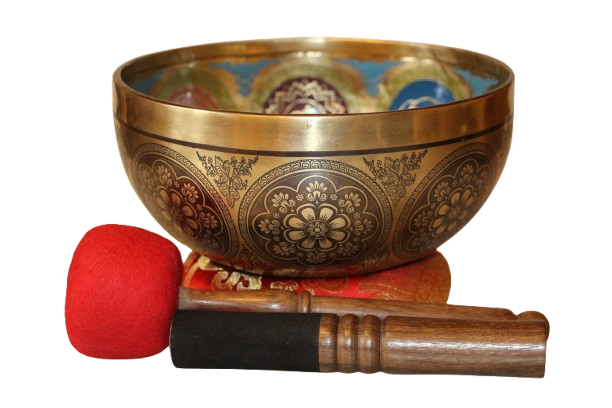 Kézzel készített 7 fémes dizájn hangtál, 1505 gramm 🟠 Szakrális csakra: Életöröm- intimitás- felszabadulás