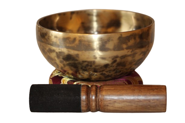 Kézzel készített 7 fémes hangtál, 398 gramm 🟡 Napfonat csakra: Önbizalom – Erő – Harmónia