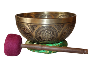 Kézzel készített 7 fémes dizájn hangtál, 1600 gramm. 🔴 Gyökércsakra Stabilitás – Biztonság – Egyensúly