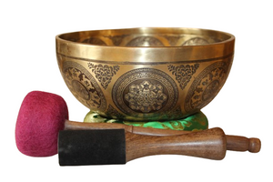 Kézzel készített 7 fémes dizájn hangtál, 1600 gramm. 🔴 Gyökércsakra Stabilitás – Biztonság – Egyensúly