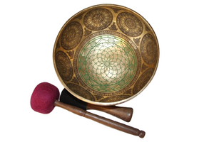 Kézzel készített 7 fémes dizájn hangtál, 1600 gramm. 🔴 Gyökércsakra Stabilitás – Biztonság – Egyensúly