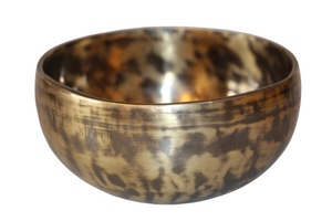 Kézzel készített 7 fémes hangtál, 381 gramm 🟣 Koronacsakra: Béke – Tudatosság – Kapcsolódás