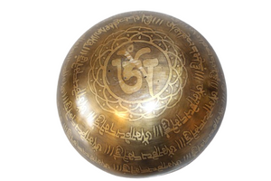 Kézzel készített 7 fémes dizájn hangtál, 434 gramm 🟣 Koronacsakra: Béke – Tudatosság – Kapcsolódás