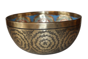 Kézzel készített 7 fémes dizájn hangtál, 1992 gramm. 💚 Szívcsakra Szeretet – Gyógyulás – Harmónia