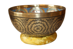 Kézzel készített 7 fémes dizájn hangtál, 1992 gramm. 💚 Szívcsakra Szeretet – Gyógyulás – Harmónia