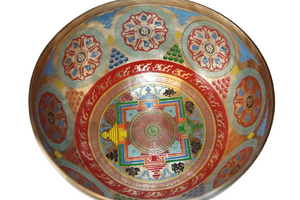 Kézzel készített 7 fémes dizájn hangtál, 1992 gramm. 💚 Szívcsakra Szeretet – Gyógyulás – Harmónia