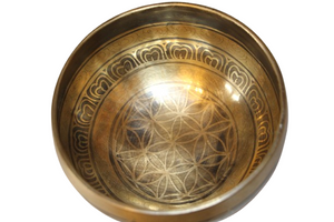 Kézzel készített 7 fémes dizájn hangtál, 436 gramm 🟠 Szakrális csakra: Életöröm- intimitás- felszabadulás