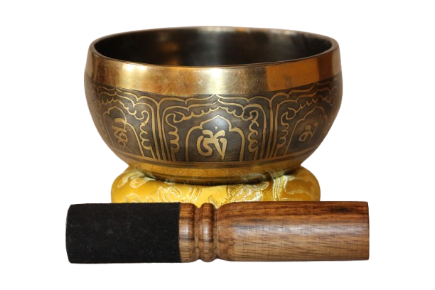 Kézzel készített 7 fémes dizájn hangtál, 462 gramm 🟠 Szakrális csakra: Életöröm- intimitás- felszabadulás