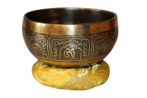 Kézzel készített 7 fémes dizájn hangtál, 462 gramm 🟠 Szakrális csakra: Életöröm- intimitás- felszabadulás