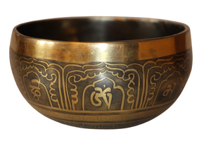 Kézzel készített 7 fémes dizájn hangtál, 462 gramm 🟠 Szakrális csakra: Életöröm- intimitás- felszabadulás