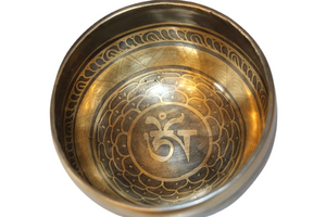 Kézzel készített 7 fémes dizájn hangtál, 462 gramm 🟠 Szakrális csakra: Életöröm- intimitás- felszabadulás