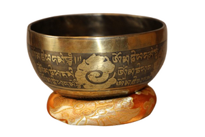 Kézzel készített 7 fémes dizájn hangtál, 463 gramm 🟣 Koronacsakra: Béke – Tudatosság – Kapcsolódás