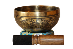 Kézzel készített 7 fémes dizájn hangtál, 432 gramm 🟣 Koronacsakra: Béke – Tudatosság – Kapcsolódás