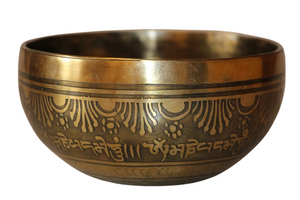 Kézzel készített 7 fémes dizájn hangtál, 432 gramm 🟣 Koronacsakra: Béke – Tudatosság – Kapcsolódás