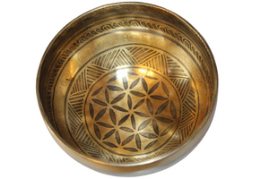 Kézzel készített 7 fémes dizájn hangtál, 432 gramm 🟣 Koronacsakra: Béke – Tudatosság – Kapcsolódás