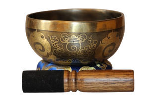 Kézzel készített 7 fémes dizájn hangtál, 441 gramm 🟣 Koronacsakra: Béke – Tudatosság – Kapcsolódás