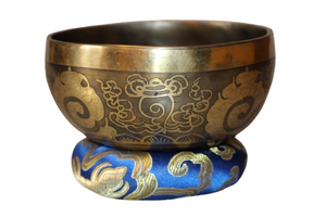 Kézzel készített 7 fémes dizájn hangtál, 441 gramm 🟣 Koronacsakra: Béke – Tudatosság – Kapcsolódás