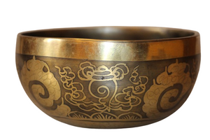 Kézzel készített 7 fémes dizájn hangtál, 441 gramm 🟣 Koronacsakra: Béke – Tudatosság – Kapcsolódás