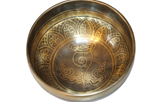 Kézzel készített 7 fémes dizájn hangtál, 441 gramm 🟣 Koronacsakra: Béke – Tudatosság – Kapcsolódás