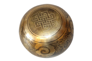 Kézzel készített 7 fémes dizájn hangtál, 441 gramm 🟣 Koronacsakra: Béke – Tudatosság – Kapcsolódás